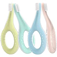 Cepillo de Dientes Bebé Eccomum Suave Cepillo de Dientes Silicona- Libre de BPA- Cepillo de Dientes Para Niños-Infantil…